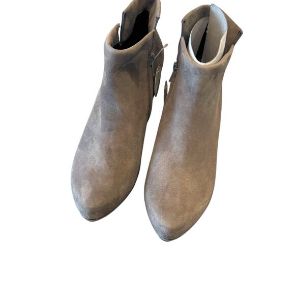 Paul Green Suave Fango Suede High Heel Ankle Boots Almond Toe Size 8.5 NWB - Picture 6 of 12